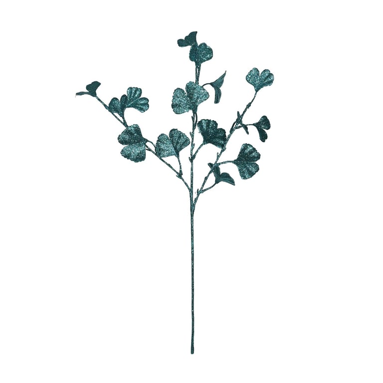 Peacock Ginkgo Glitter Stem - 70cm Tall Ornamental Plant for Home Decor and Garden Decoration