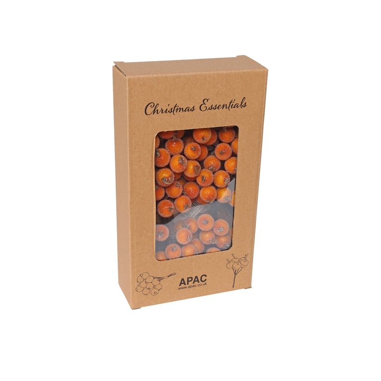 Frosted Berry Bunch - Fresh Orange Decor for Home & Garden