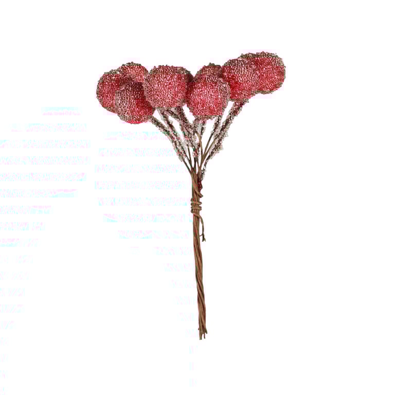 Frosted Berry Bunch - Red Centerpiece for Home Decor and Holiday Decoration