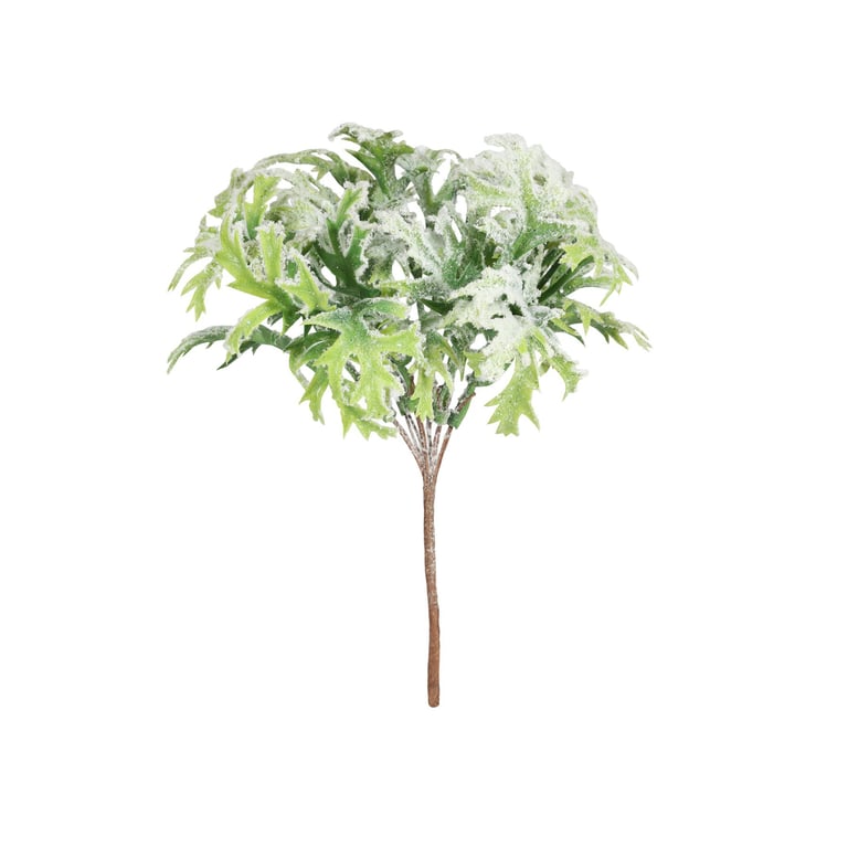 Snowy Foliage Pick - Winter Themed Home Decoration Alternative to Christmas Tree