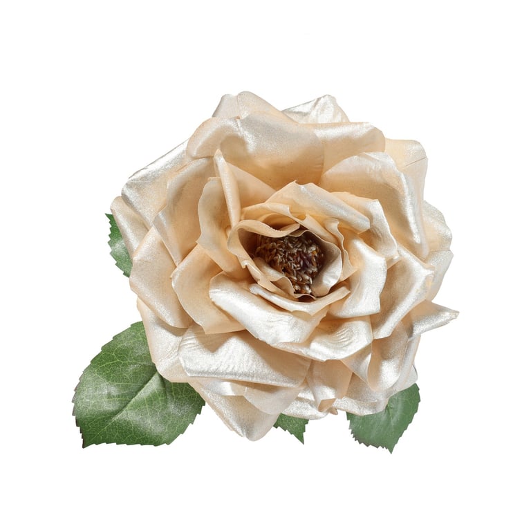 Champagne Rose Plush Clip-On Stuffed Animal Home Decor Decoration