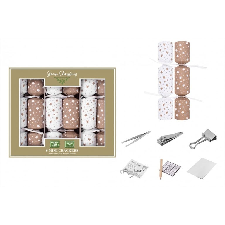 Eco Star Mini Crackers - Sustainable Party Appetizers for Home Decorations