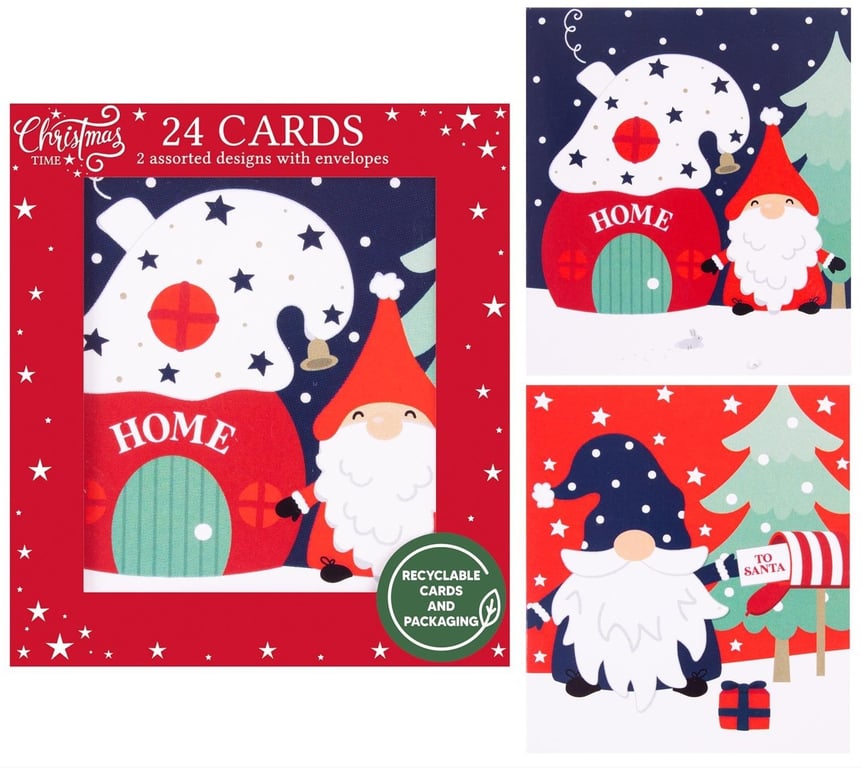 Mini Gonk Cards - Set of 24 Vibrant Wall Art Decorations for Home Office Party Favors