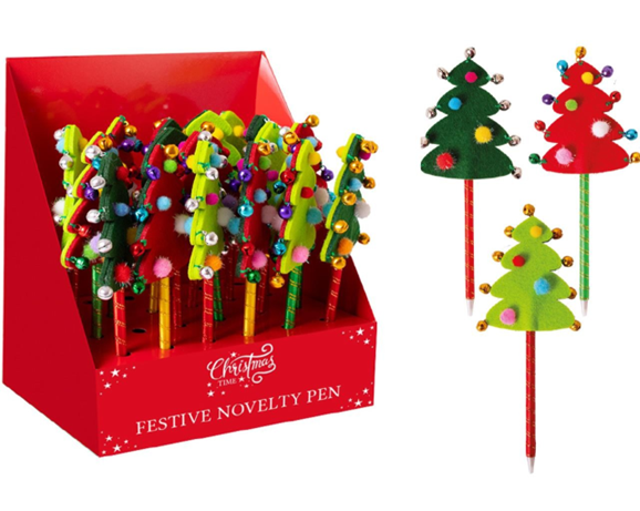 Christmas Tree Pen - Festive Holiday Desk Accessory and Gift Idea