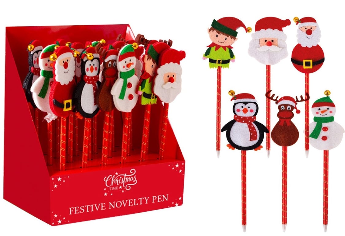 Christmas Characters Pen - Assorted Holiday Writing Tool for Office Decoration and Desk Toy