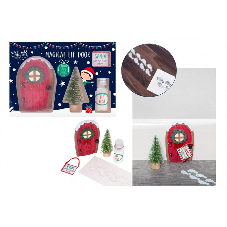 Magical Elf Door Set - Enchanting Holiday Home Decorations