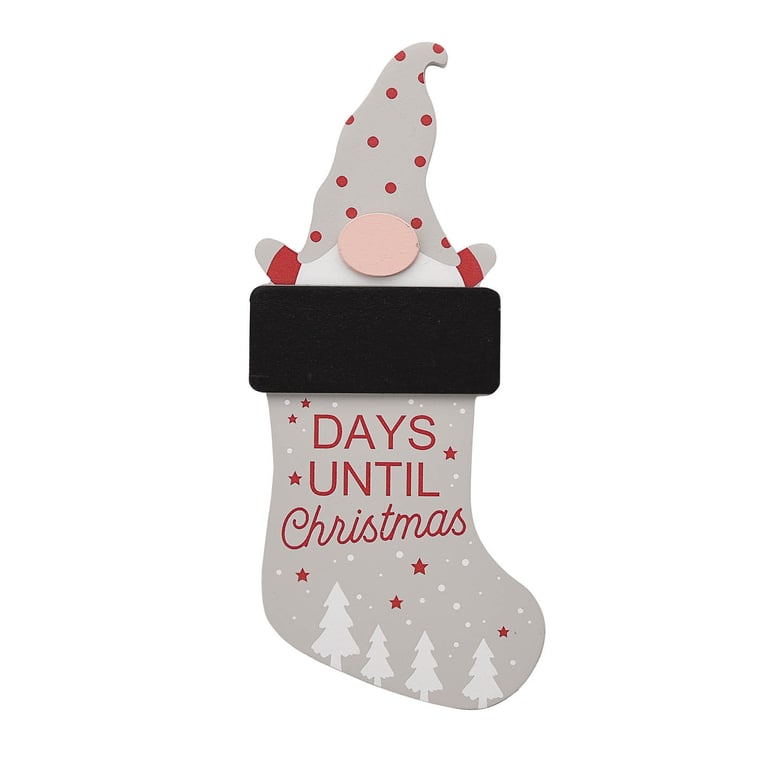 Gonk Countdown Plaque - Rustic Farmhouse Wall Decor with Countdown Functionality