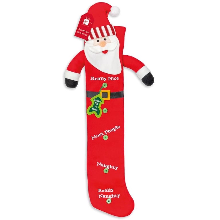 82cm Extra Long Christmas Stocking - Large Santa Sock for Winter Holiday Decoration and Home Decor