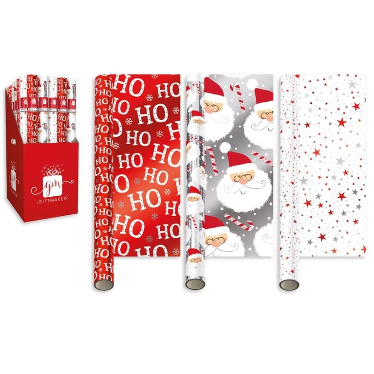 1.5m Foil Festive Fun Wrap - Assorted Colours for Home Decor and Party Supplies