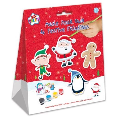 Paint Your Own Festive Figurines - Hand Painted Home Decor DIY Art Projects