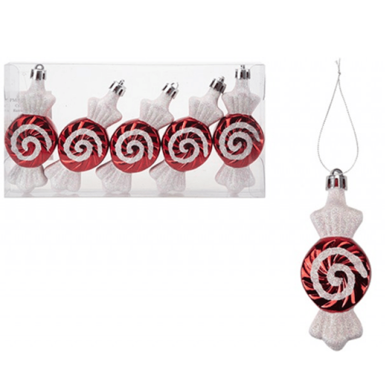 Candy Cane Glitter Sweet Decorations - Festive Holiday Accents for a Sparkling Christmas Celebration