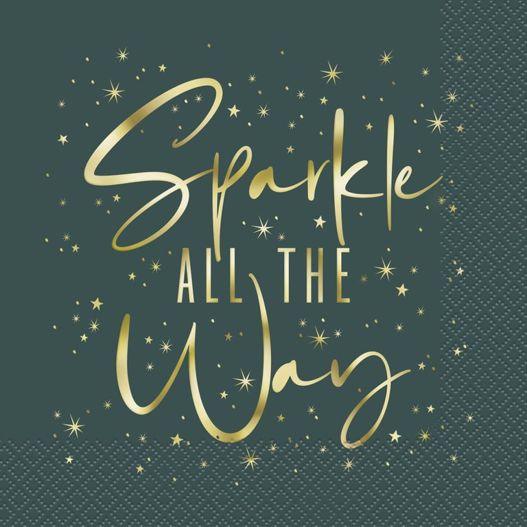 Sparkle All the Way Luxury Shimmering Napkins for Dinner Parties and Special Occasions