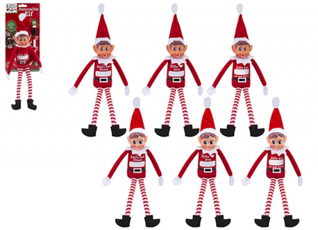 Personalisable Elf Toy Kit with Custom Marker Pen for Kids Creative Art and Personalisation