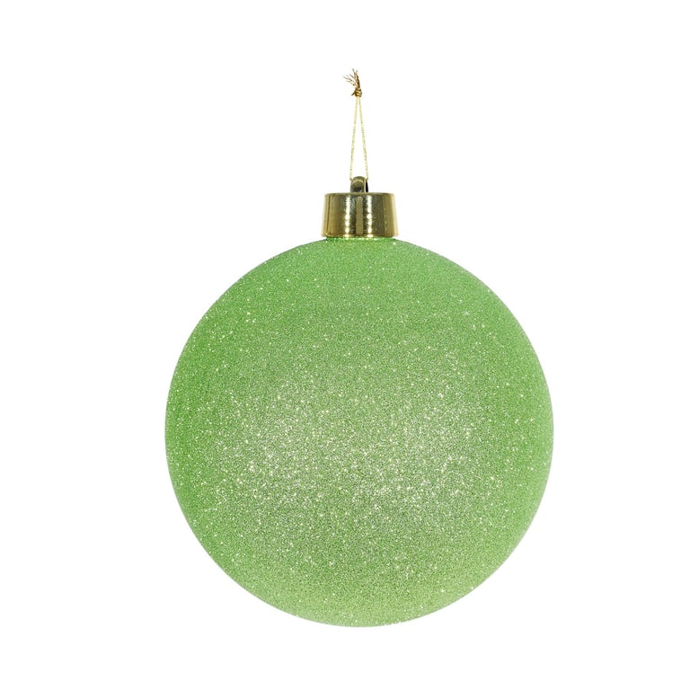 20cm Green Glitter Shatterproof Bauble - Sparkling Home Decor Ornament for Holiday Decoration