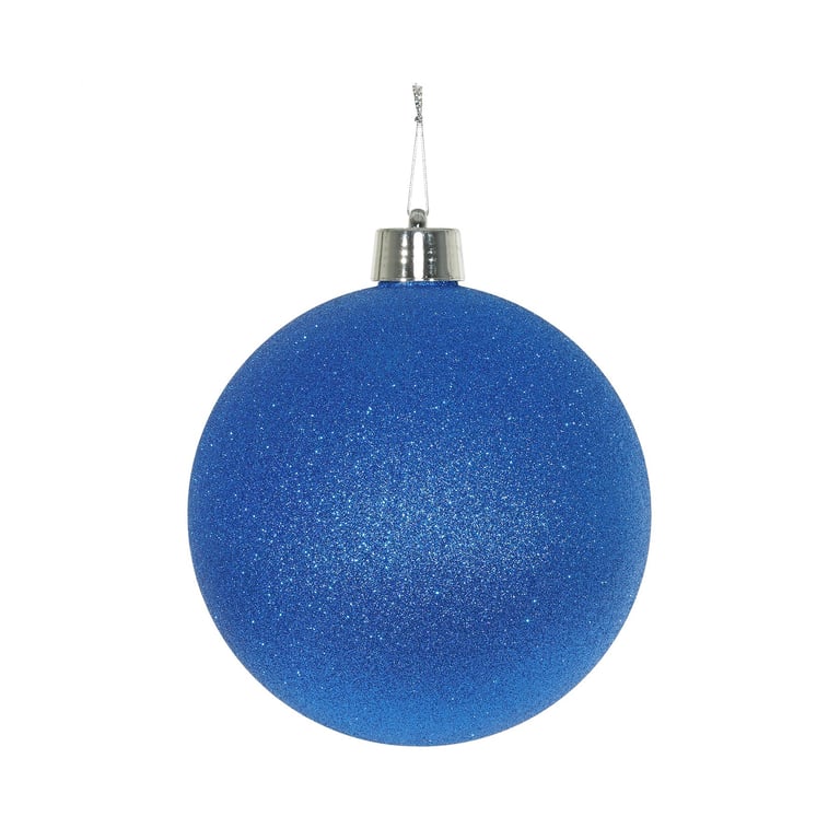Blue Glitter Shatterproof Bauble 20cm - Sparkling Home Decor Decoration Ornament
