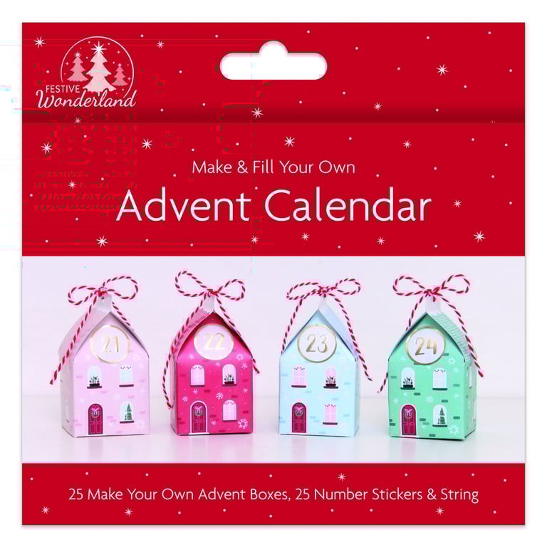 Make Your Own Custom 25 Door Advent Calendar Boxes - DIY Template and Kit