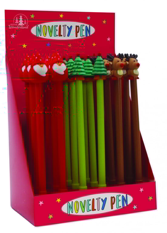 Christmas Novelty Pens - Assorted Festive Writing Tools for Holiday Season