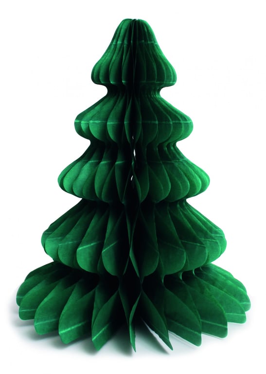Honeycomb Christmas Tree Decorations Set of 3 - Elegant Holiday Home Decor Ornaments