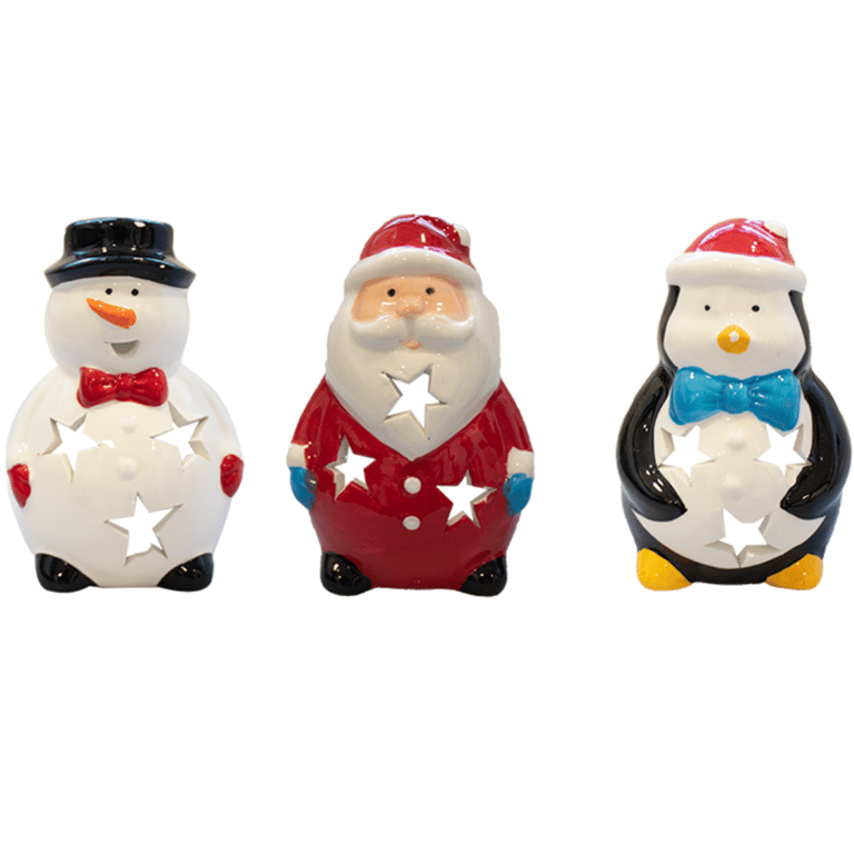 Unique Christmas Tea Light Holder - Assorted Festive Designs for Holiday Home Decor