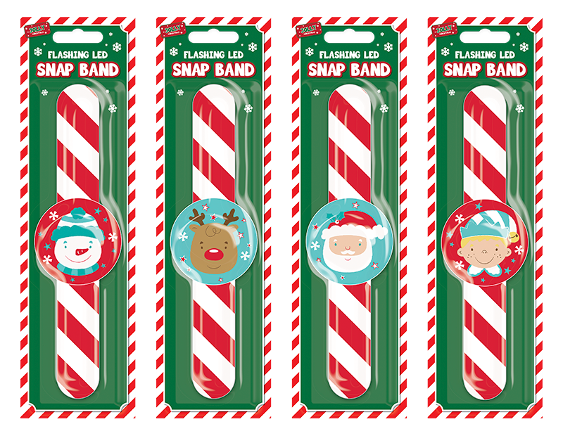 Christmas Flashing LED Snap Band - Festive Home Decoration Lighting