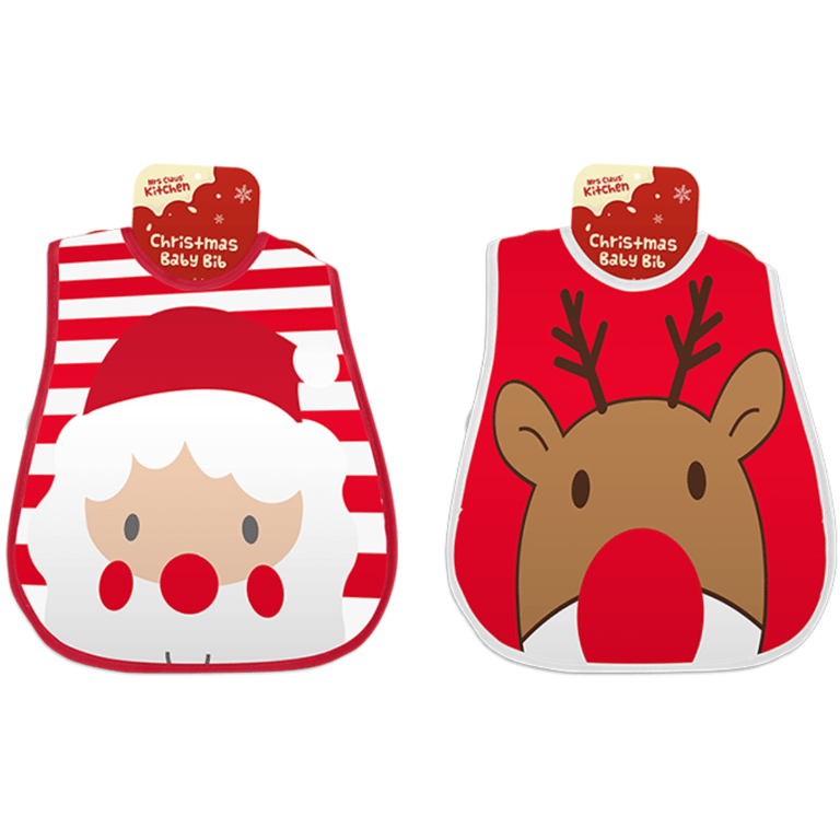 Assorted Baby Christmas Bibs - Festive Protection for Little Ones