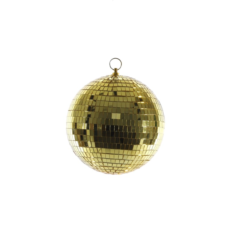 Gold 20cm Disco Bauble - Elegant Home Decor and Party Decoration Accessory
