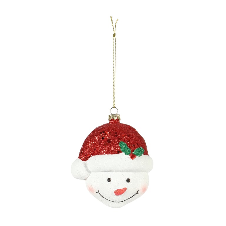 Snowman Face Hanging Decoration - Winter Holiday Home Christmas Decoration Ornament