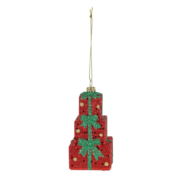 Red Stacked Hanging Decoration - Perfect Home & Garden Christmas Party Gift Decoration