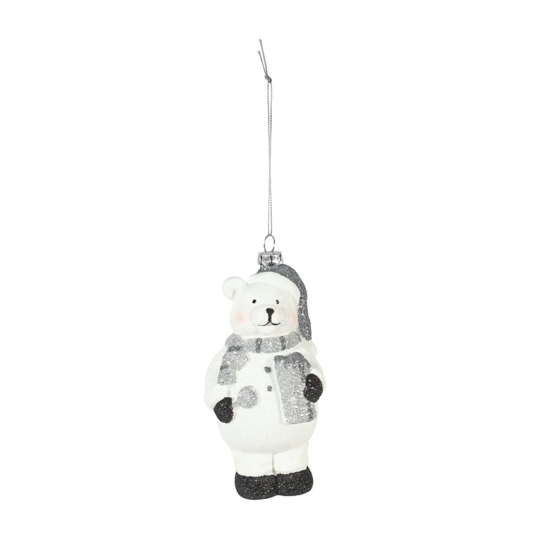 White Bear Hanging Decoration - Elegant Indoor Decor for Home and Kitchen