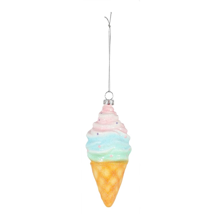 14cm Hanging Ice Cream Cone Decoration for Kitchen and Home Decor