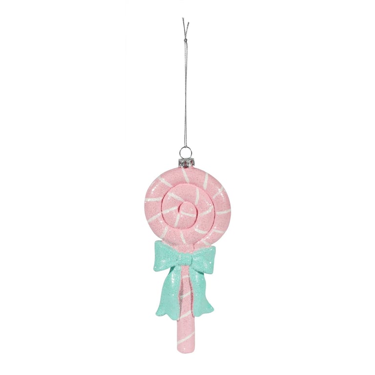 Pink Lollipop Hanging Decoration, 17.5cm Candy-Themed Home Decor