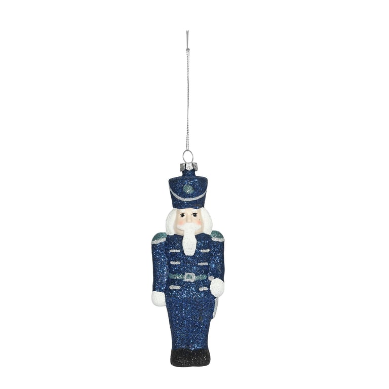 Blue Soldier Hanging Decoration - 15.5cm Wall Decor with Elegant Design