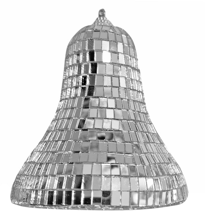 Mirror Hanging Bell Decoration - A Beautiful Wall Art Piece for Home Decor and Christmas Holiday Season