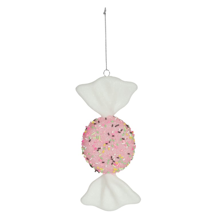 Pink Flat Candy Hanging Decoration - 18cm Home Garden Decoration