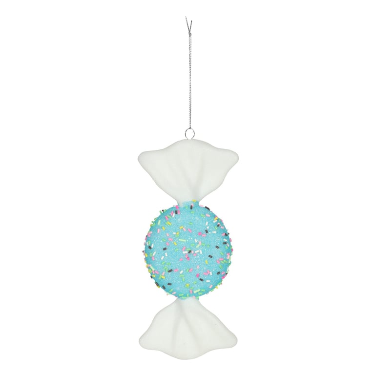 Turquoise Flat Candy Hanging Decoration - 18cm Home Decor Accent for Kitchen or Wall