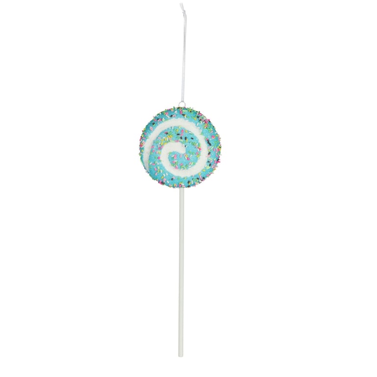 Turquoise Swirl Hanging Lollipop Decoration for Home and Kitchen Party Decor