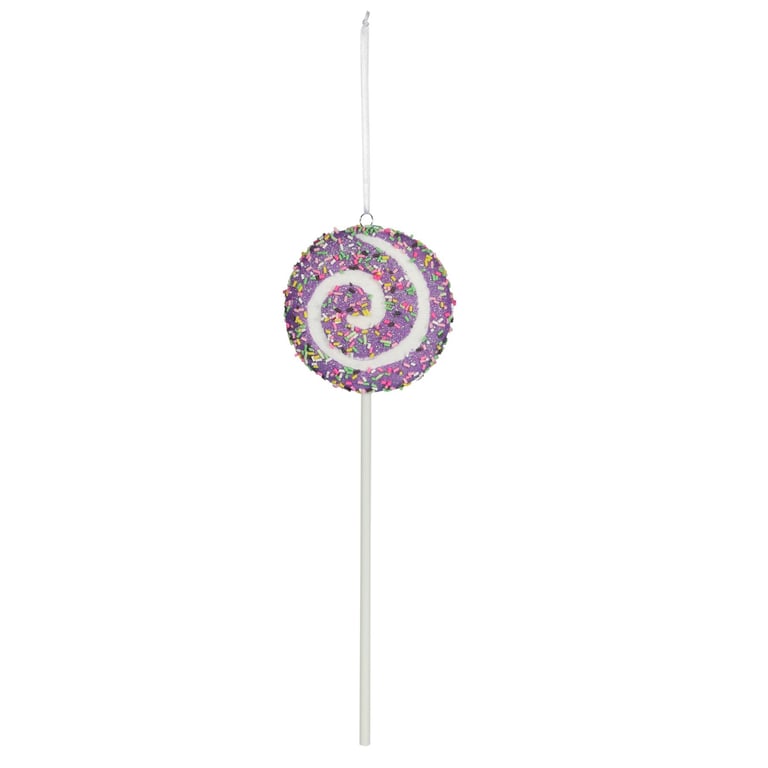 Purple Swirl Hanging Lollipop Decoration - Home Decor Garden Ornament