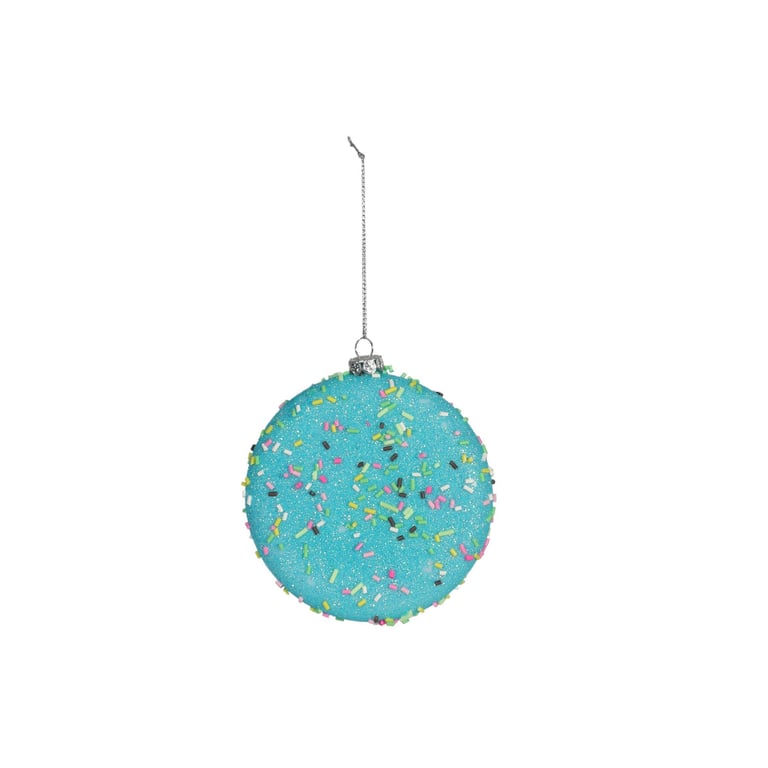 Turquoise Disc Hanging Decoration - Bohemian Home Decor Wall Art with Unique Indoor Plant Hanger