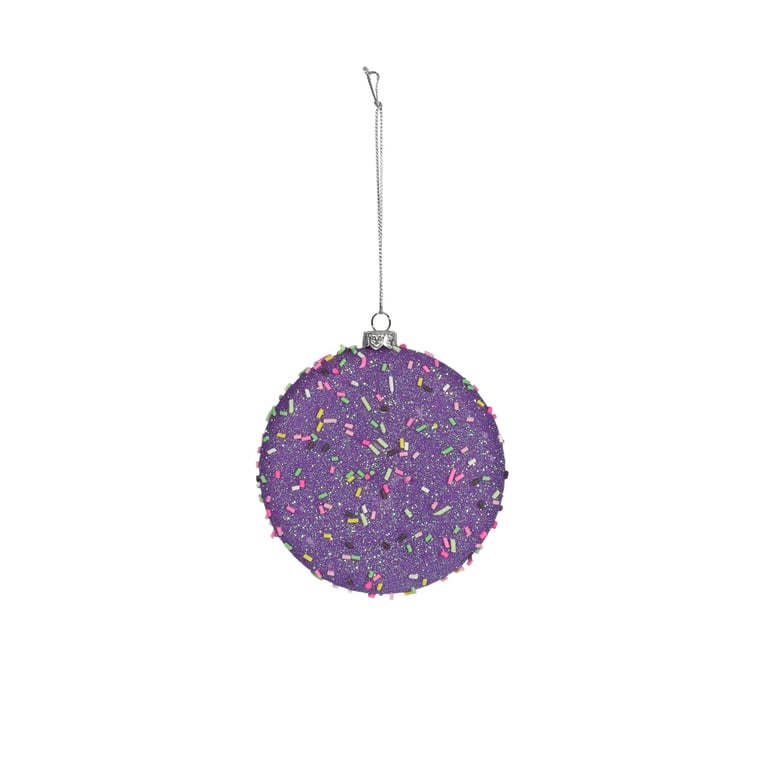 Purple Disc Hanging Decoration - Bohemian Home Decor Wall Art
