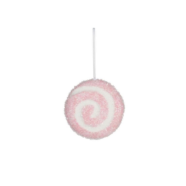 Pink Swirl Hanging Decoration - Elegant Wall Art for Home & Bathroom Decoration