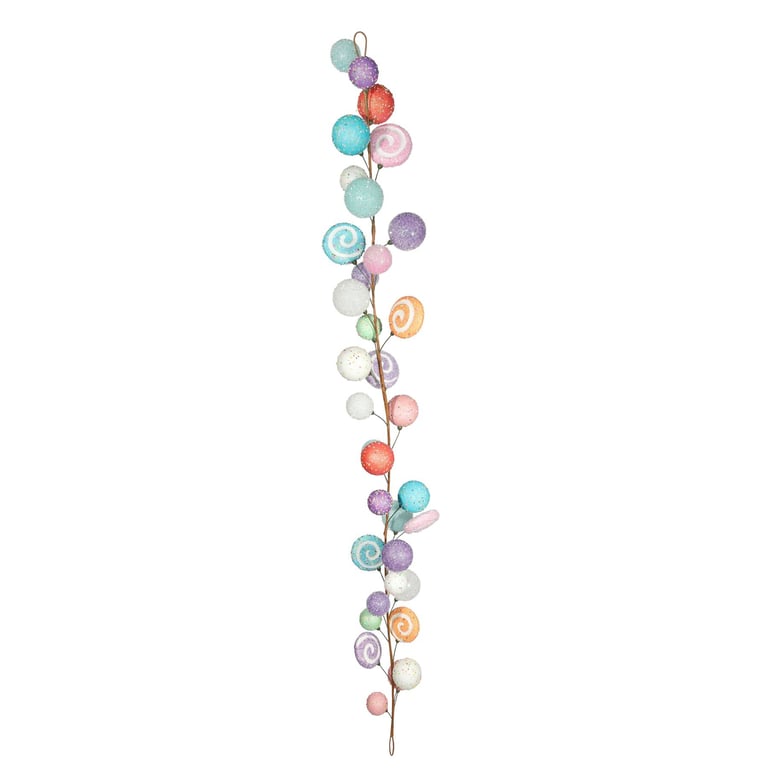 Pastel Candy Stick Garland - Sweet Home Decor and Party Decoration Accessory (1.83m)