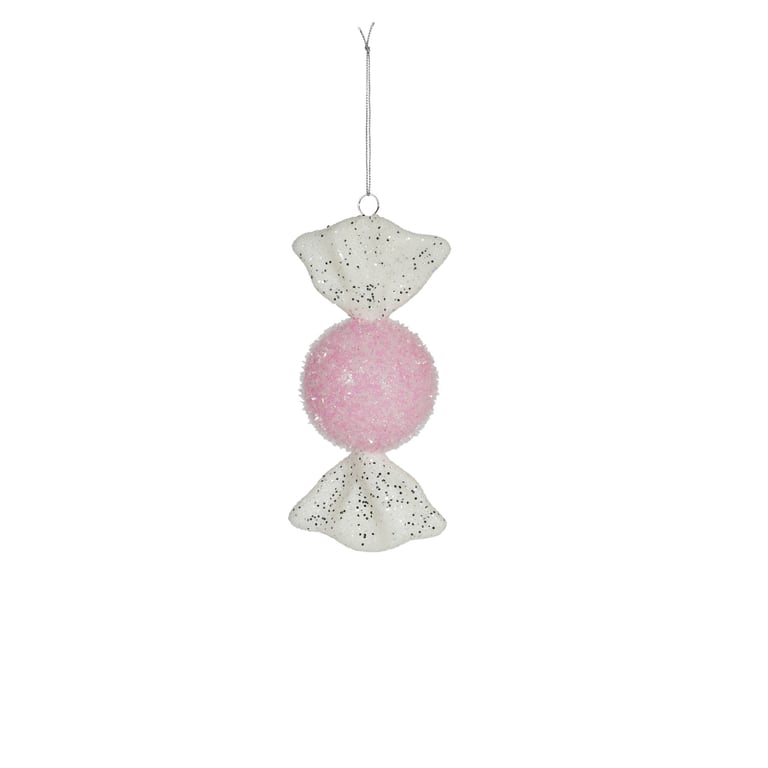 Pink Candy Hanging Decoration 18cm - Sweet Garden Ornament for Home Decor