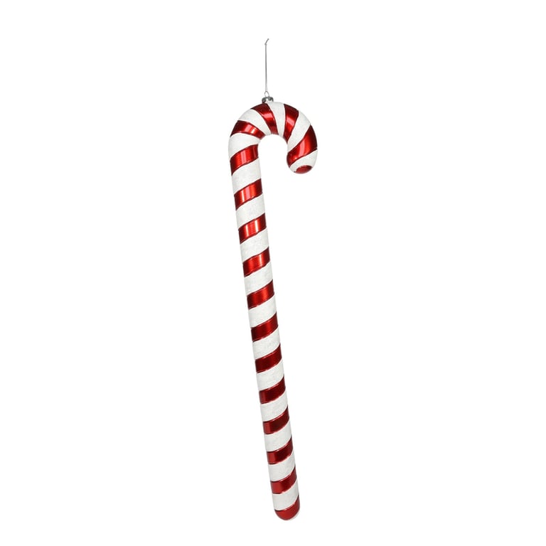 Red and White Candy Cane Hanging Decoration - 90cm Christmas Home Decor Accessory