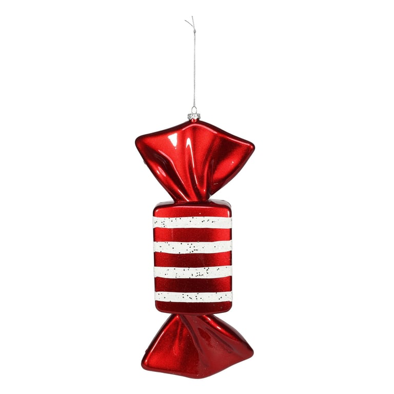 Red and White Rectangle Candy Hanging Decoration (25cm) - Perfect Home Party Decoration