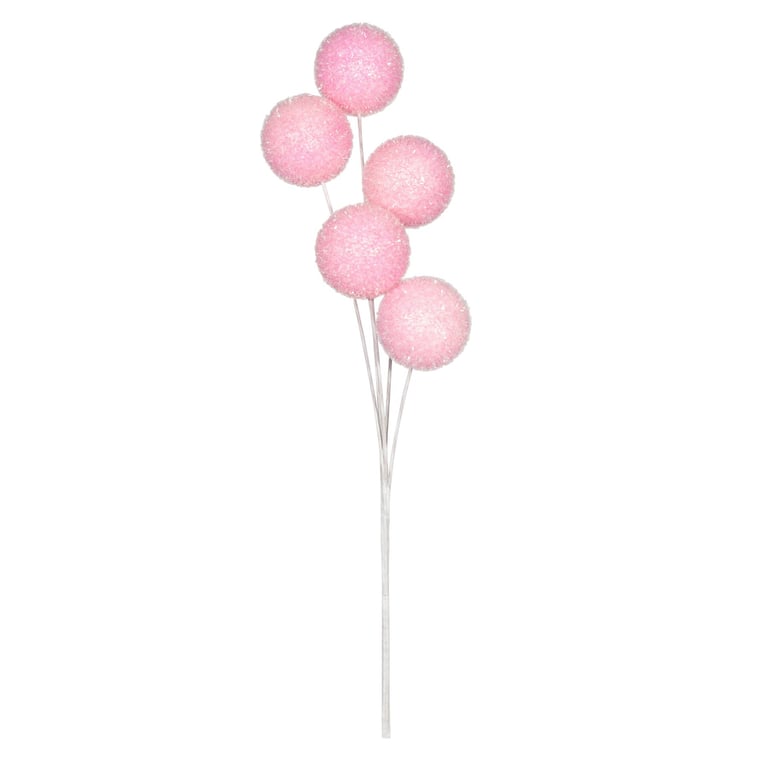 Pink Sparkle Ball Spray - 61cm Glamorous Decoration for Home & Party Decorations