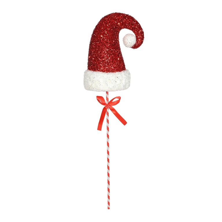 71cm Glitter Santa Hat - Festive Holiday Party Headwear and Christmas Season Decorations
