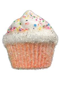 Pink Frosted Cupcake Pick - 55cm Home Decor Kitchen Accessory