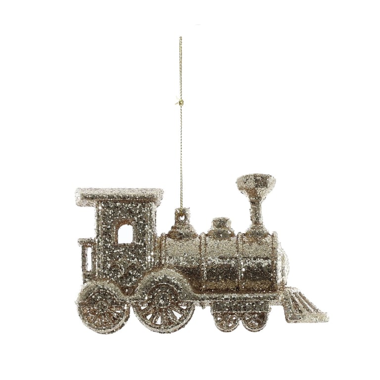 Champagne Sparkly Train Hanging Decoration for Home and Kids Room Ornament