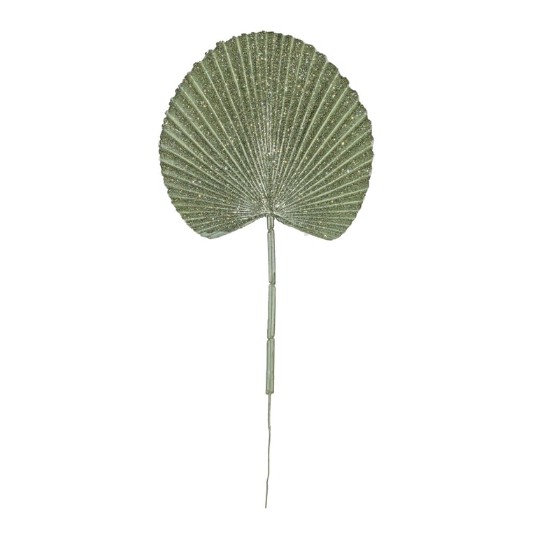 Green Glitter Palm Stem - Luxurious Party Decorations and Home Accents