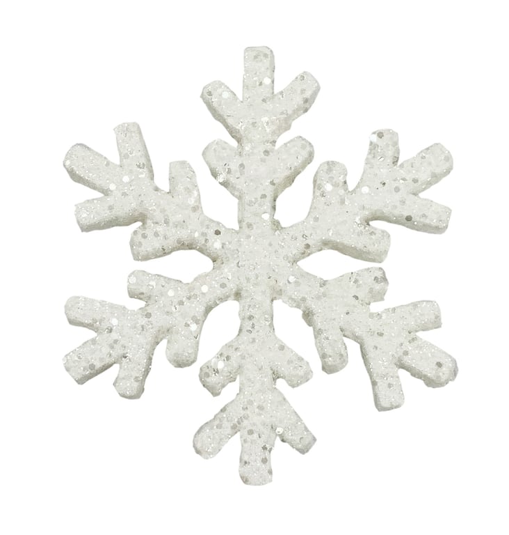 White Snowflake Hanging Decoration - Elegant Home Decor for Indoor Christmas and Winter Season